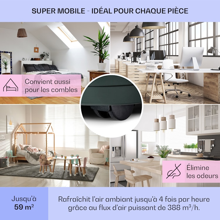 Energiecentrale Eco Smart 11 airconditioning 3-in-1 11.500 BTU app-bediening via de afstandsbediening 11.500 BTU | Antraciet