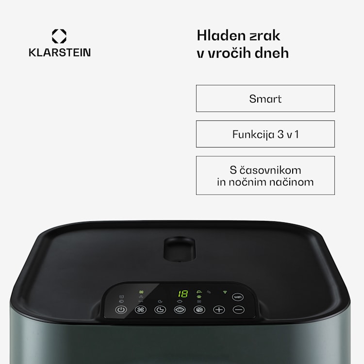 Kraftwerk Eco Smart 11, klimatska naprava, 3 v 1, 11.500 BTU, daljinski upravljalnik, upravljanje z aplikacijami 11.500 BTU | Antracit