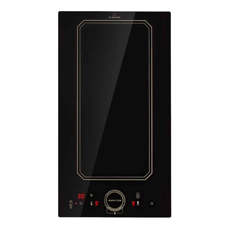Placa de indução Victoria Domino P/ Encastrar 3500W Zona Flexível Temporizador Preto