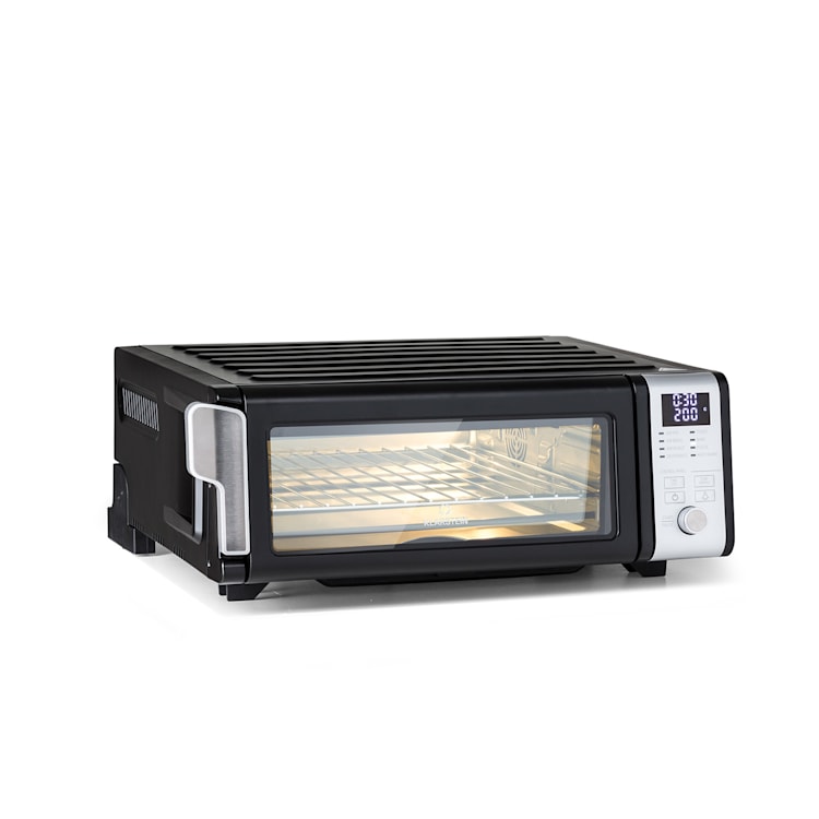 Vita-Crisp Heißluftfritteuse 1700W 10L 8 Funktionen platzsparend Schwarz