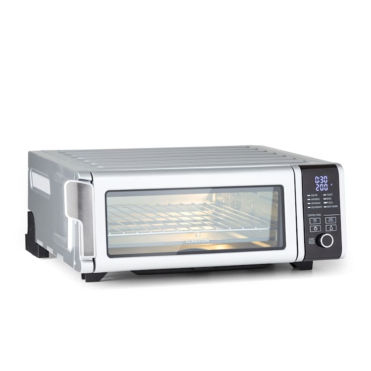 Vita-Crisp Heißluftfritteuse 1700W 10L 8 Funktionen platzsparend Silber