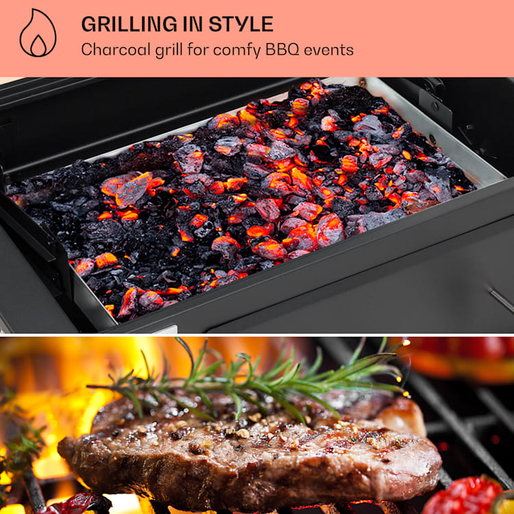 Aberdeen Single Charcoal Grill BBQ Grill Smoker grilling surface 60.