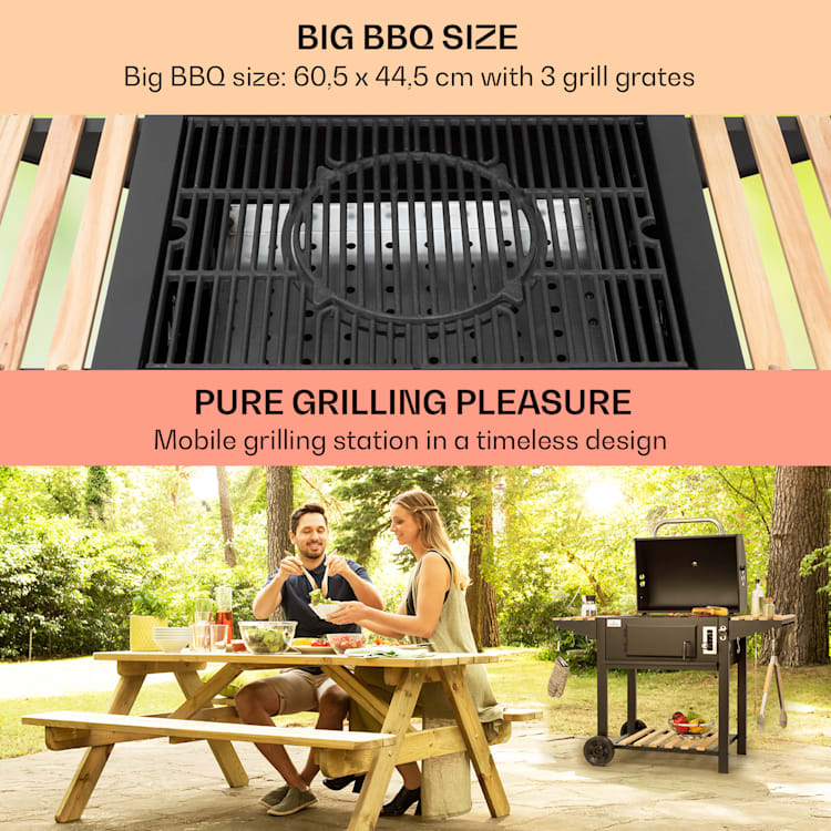 Aberdeen Single Charcoal Grill BBQ Grill Smoker grilling surface 60.