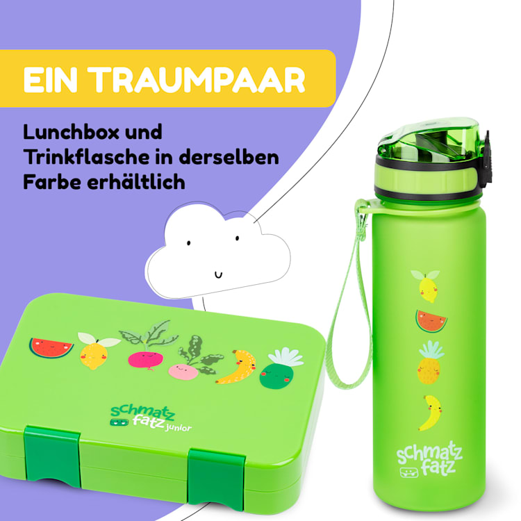 schmatzfatz Trinkflasche Sportflasche 500 ml 24 cm Tritan 500 ml | Green Fruit