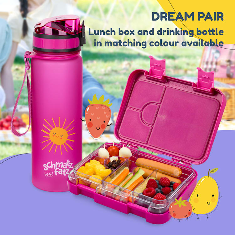 Junior Lunchbox, 6 compartimente, 21,3 x 15 x 4,5 cm (L x Î x l), fără BPA Purple Sun