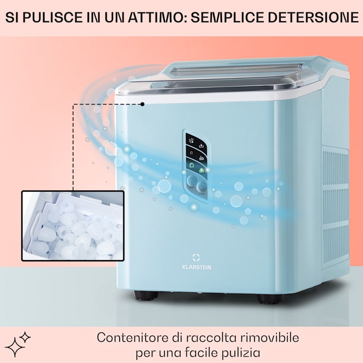 Macchina per cubetti di ghiaccio Albaron 12 kg / 24 h 1,5 litri. Display 1,5 Ltr | Blu