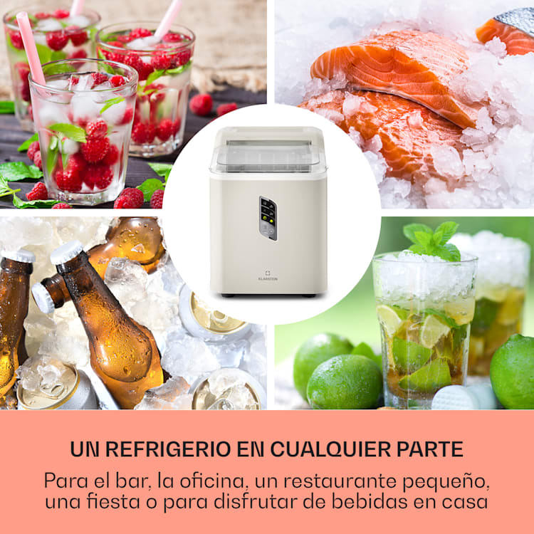 Máquina de cubitos de hielo Albaron Bullet ice 12 kg / 24 h 1,5 l Pantalla Crema