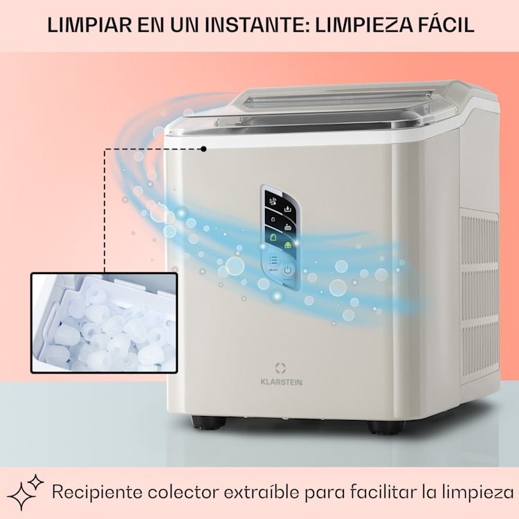 Máquina de cubitos de hielo Albaron Bullet ice 12 kg / 24 h 1,5 l Pantalla Crema