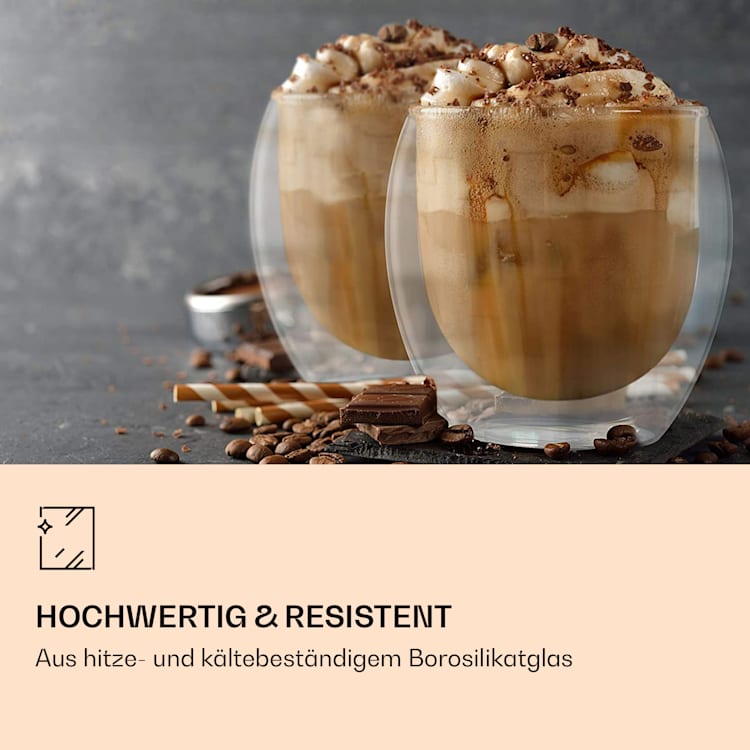 DUOS Gläser 4x 310ml Jumbo + 4x Löffel 4er-Set
