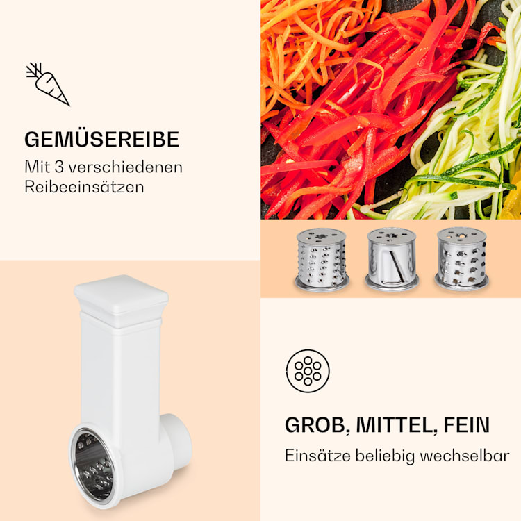Renata Salat-Reibeaufsatz Zubehör grob, mittel, fein