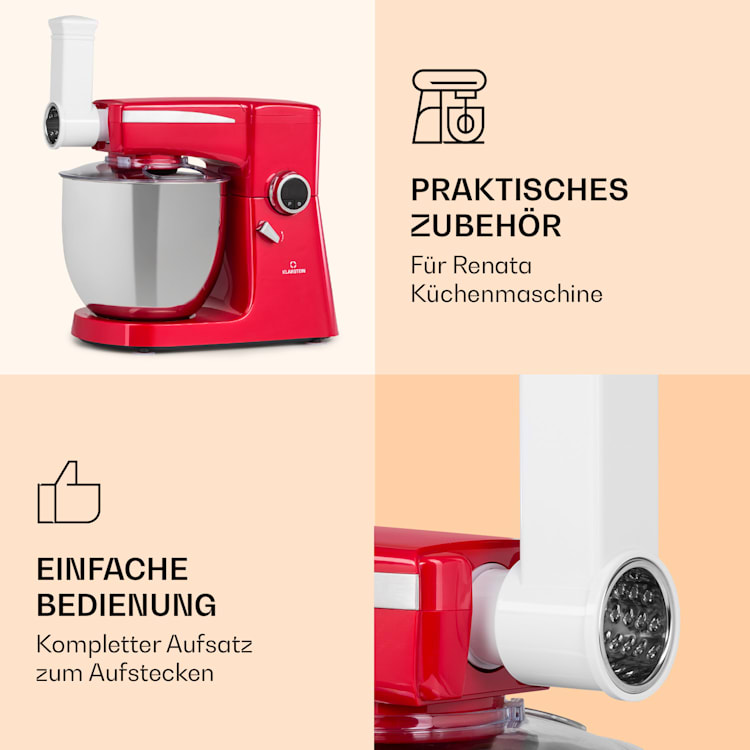 Renata Salat-Reibeaufsatz Zubehör grob, mittel, fein