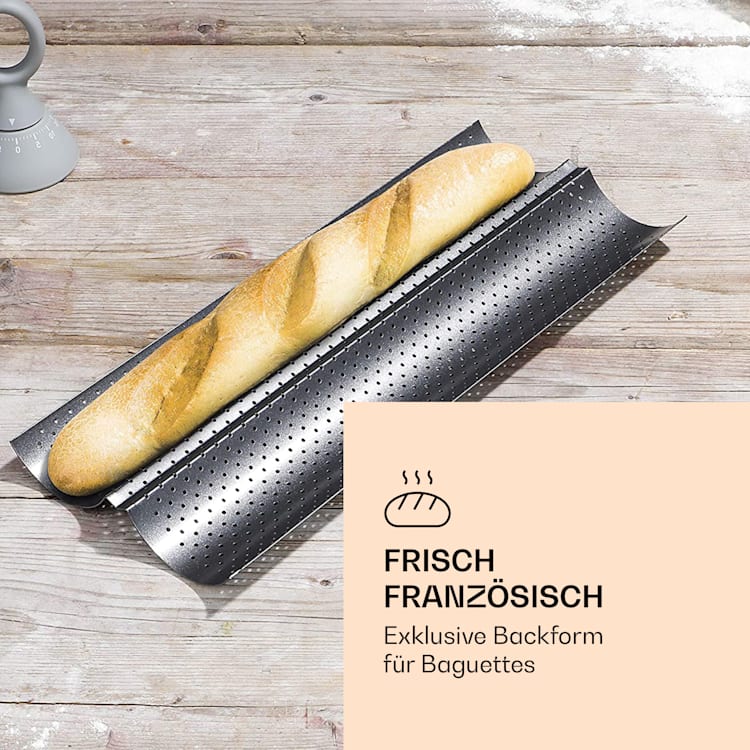 Feelino Baguettblech 2 Mulden 2 Mulden