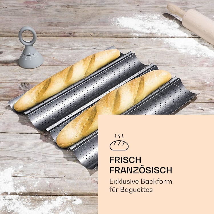 Feelino Baguettblech 4 Mulden 4 Mulden