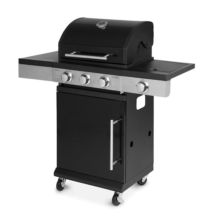 Valdosta 3.1 Gasgrill 3 x 2,8 kW + 2,5 kW Brenner Edelstahl mobil 3 Hauptbrenner + 1 Nebenbrenner