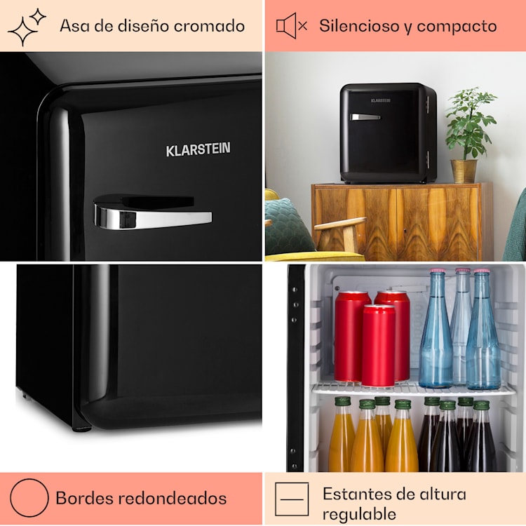 Mini nevera retro Audrey 48 L 2 niveles
