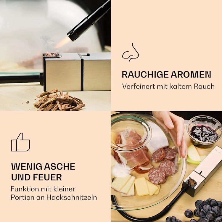 Company Cocktail Räuchergerät auch für Speisen batteriebetrieben