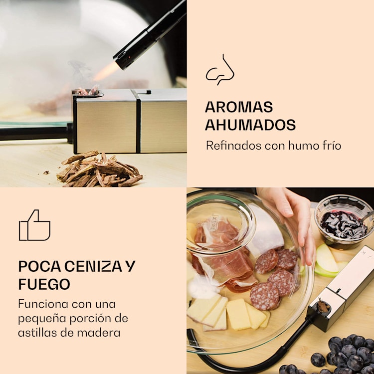 Ahumador de cócteles Company también para alimentos funcionamiento con pilas