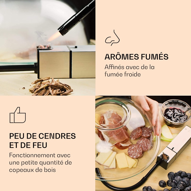 Fumoir à cocktail Company également pour aliments fonctionnant sur piles