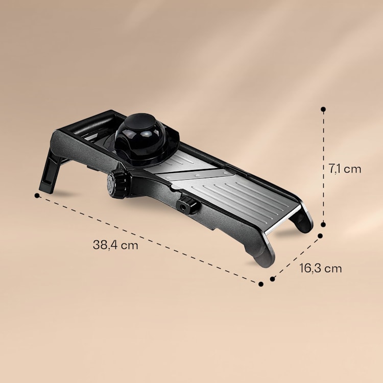 Mandoline de cuisine Acier inoxydable 1 à 9 mm Coupe-julienne