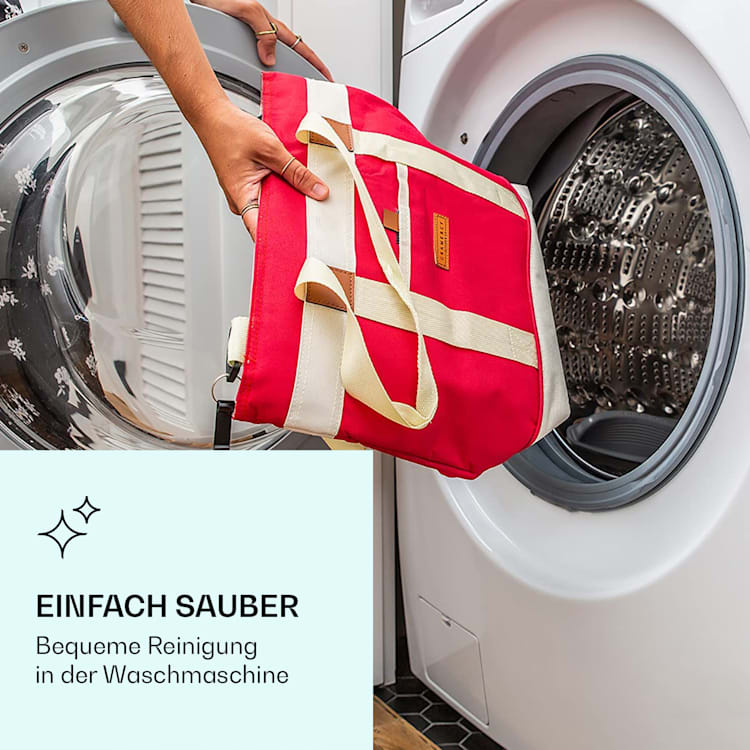 Kühltasche 38 Liter isoliert auslaufsicher 3 Tragemöglichkeiten Rot