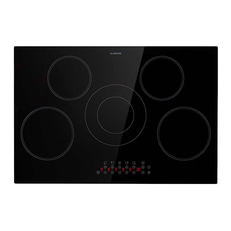 Virtuosa 5 table de cuisson encastrable 5 zones 8200 W vitrocéramique Rond | Noir