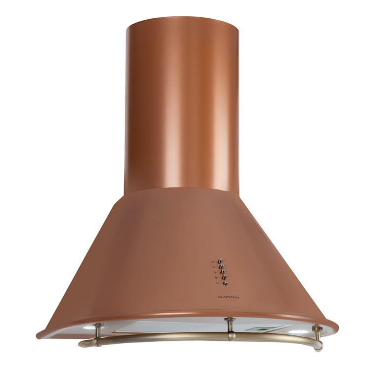 Hotte rétro Lumio Primo 60 cm 490 m³/h Lampes LED Cuivre