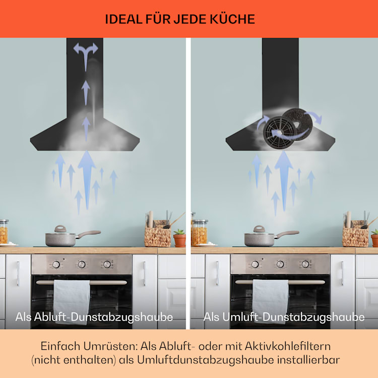 Zugspitze 60 Dunstabzugshaube Wandhaube 65W 310m³/h LED 60 cm | Kupfer