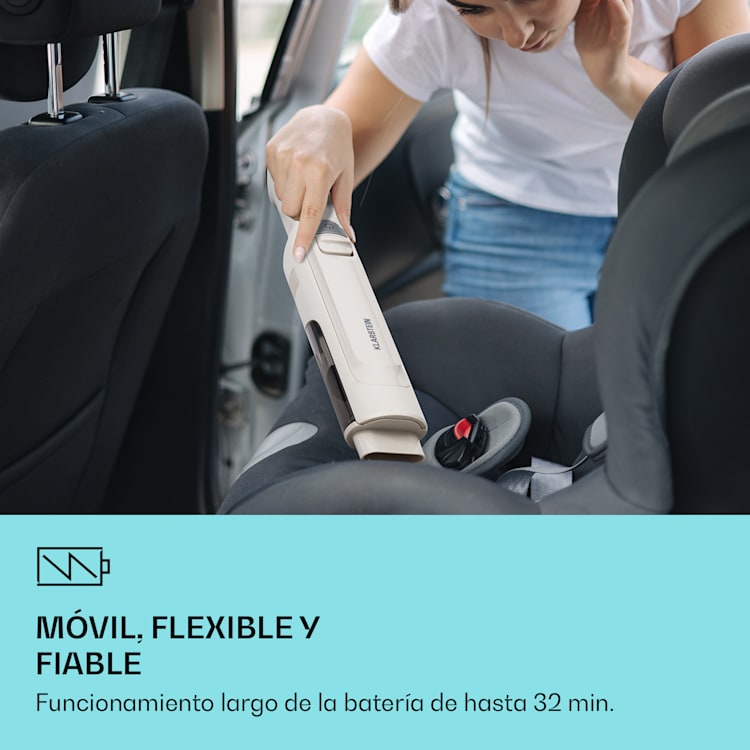 LARMA Aspirador de mano a batería Inalámbrico Sin bolsa 32 min de autonomía Arena