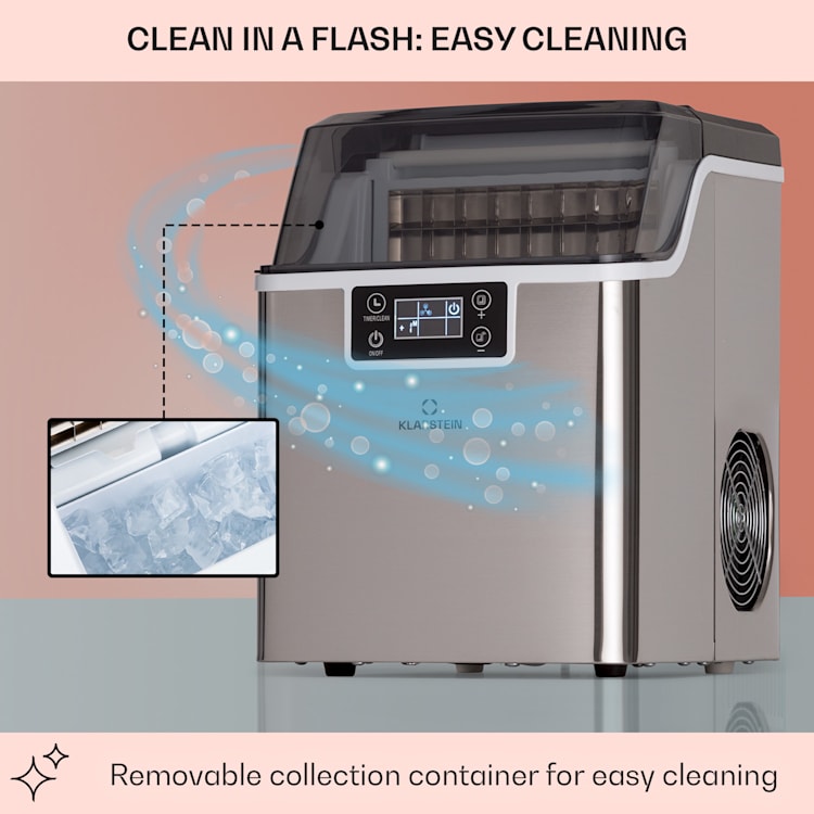 Chios ijsblokjesmachine 20 kg/24 h auto-clean 3,2 liter watertank Roestvrij Staal