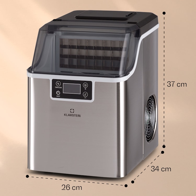 Chios ijsblokjesmachine 20 kg/24 h auto-clean 3,2 liter watertank Roestvrij Staal