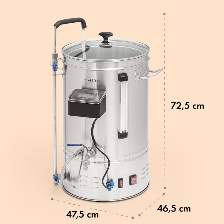 Brauheld Smart 35 varný kotol 2500W 35L 100°C obehové čerpadlo z nerezovej ocele 35 litrov | Nehrdzavejúca oceľ
