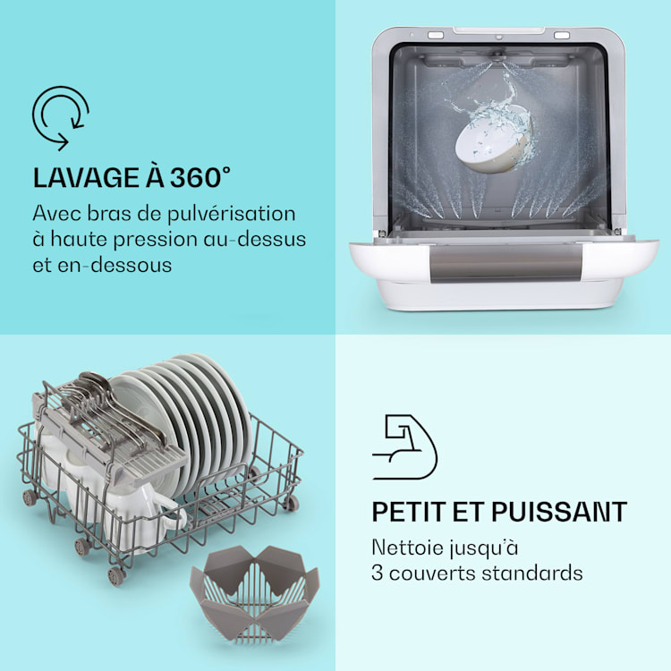 Lave-vaisselle Melville 3 sur pied sans installation 3 couverts CEE F