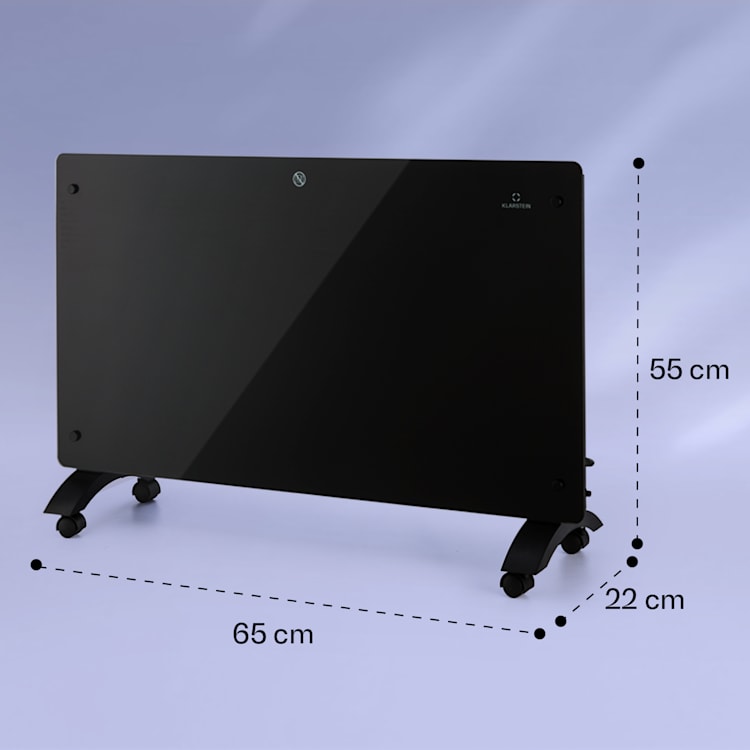 Bansin Crystal Smart Konvektions-Heizgerät 1500W 5 - 50 °C App-Steuerung 1500 W | Schwarz