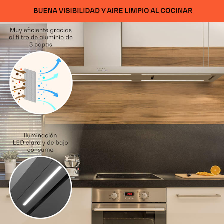 Campana extractora Limelight 150 cm Wall Hood 625 m³/h Touch