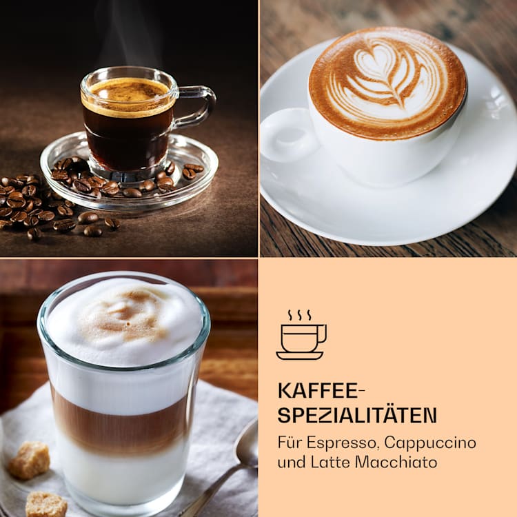 Libeica Espressomaschine 19 bar ca. 10 Tassen 1,8 Liter Milchschaum