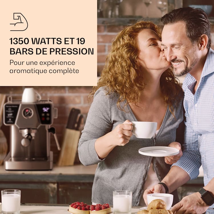 Libeica espressomachine 19 bar ca. 10 kopjes 1,8 liter melkschuim