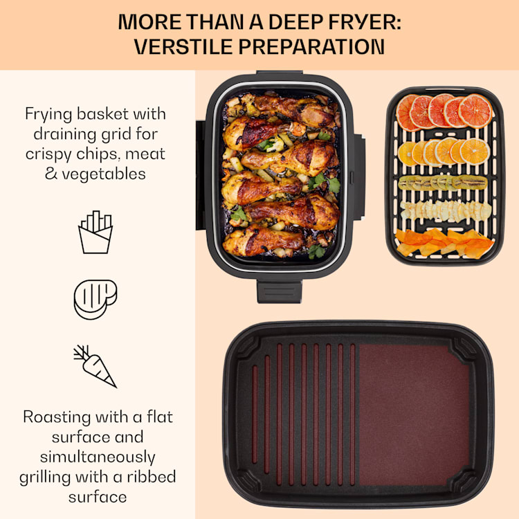 Combo Air Hot Air Fryer Air Fryer Deep Fryer with Grill 1500 W 4.5