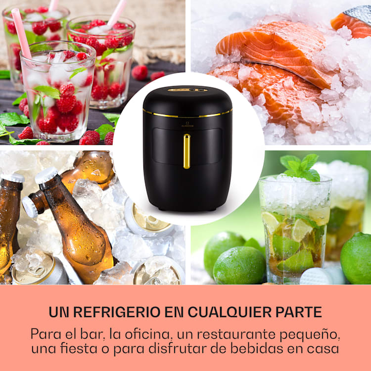 Máquina de cubitos de hielo Passau 2 tamaños 15 kg/24 h Auto-Clean 2,3 ltr | Negro