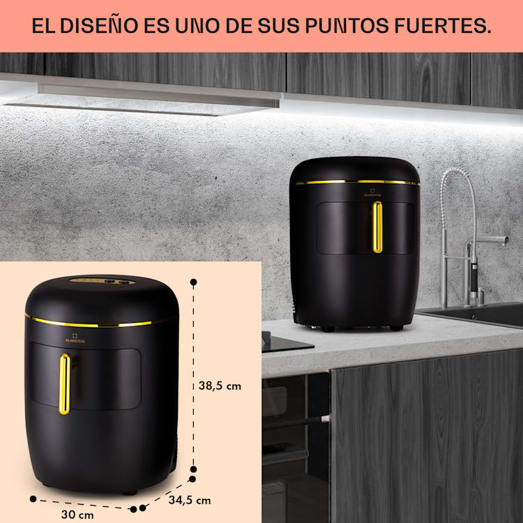 Máquina de cubitos de hielo Passau 2 tamaños 15 kg/24 h Auto-Clean 2,3 ltr | Negro