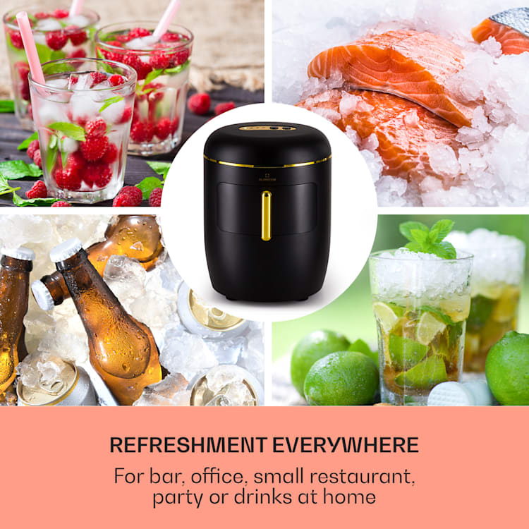 Passau ice cube machine 2 sizes 15 kg/24 h Auto-Clean 2,3 ltr | Black