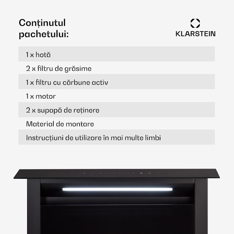 Royal Flush Eco, hotă, 60 cm, 576 m³/h, A+