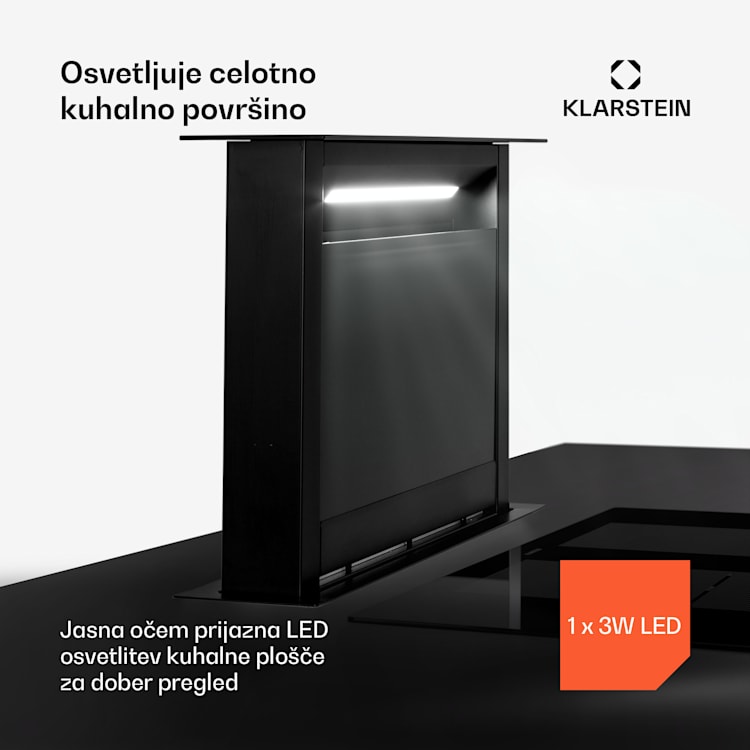 Royal Flush Eco, kuhinjska napa, 60 cm, 576 m³/h, A+