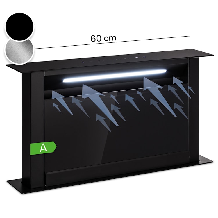 Royal Flush Eco cappa aspirante, 60 cm, 576 m³/h, A+