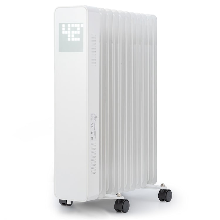 Sanford Smart Oil Radiator 2500 W Power Weekly Timer LED Display Touch Panel Klarstein App White