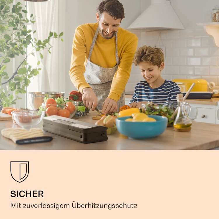 Forli Vakuumierer 75 kPa inkl. Behälter Beutel Vakuumierschlauch