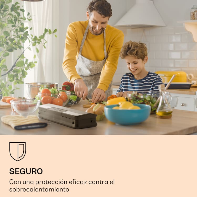 Selladora de vacío Forli 75 kPa incl. manguera de vacío de la bolsa del contenedor
