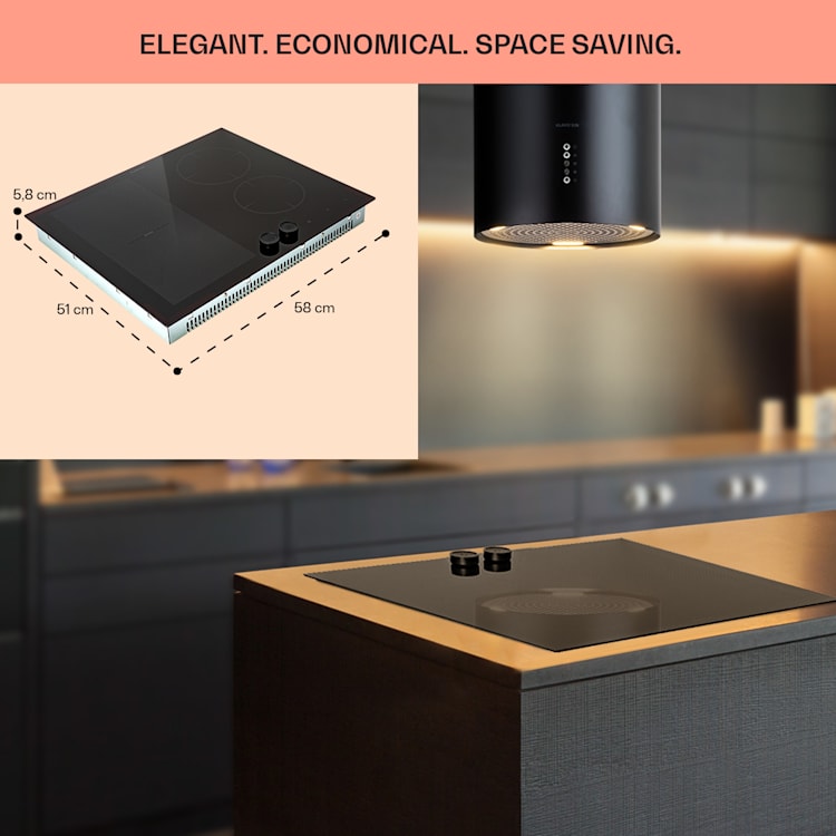 Magnichef 4, вграден индукционен плот, 4 зони, 7000W, стъклокерамика