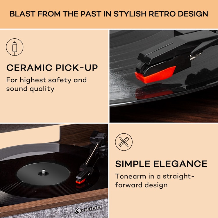 Julie Ann Stereo CD BT USB DAB+/FM AUX-In Dark Wood