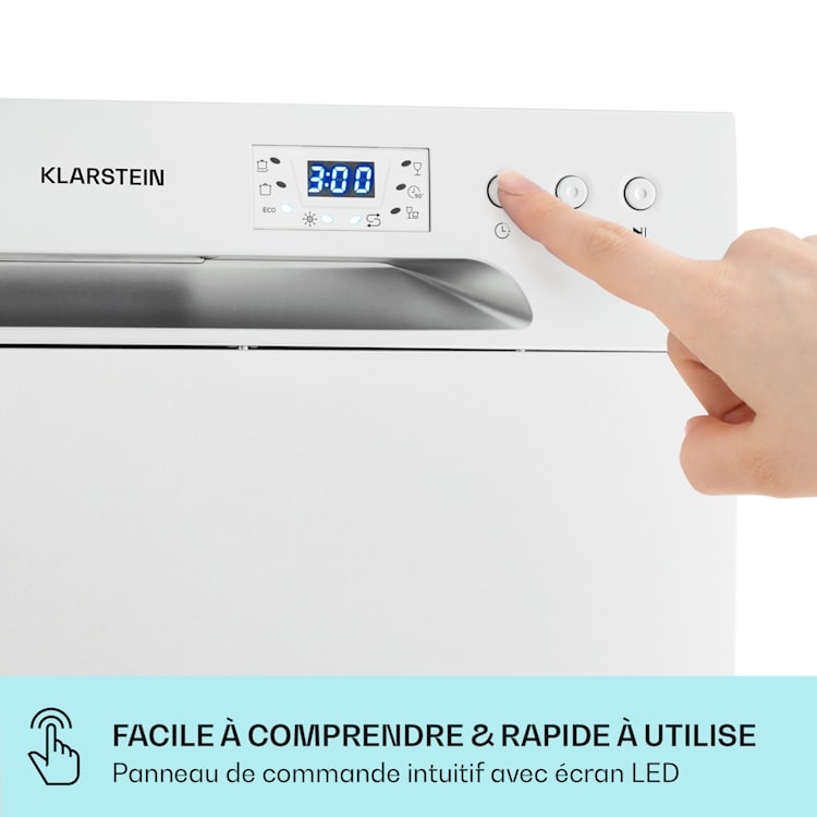 Havasia UV 6 Lave-vaisselle lumière UV en pose libre 1380 W Argent