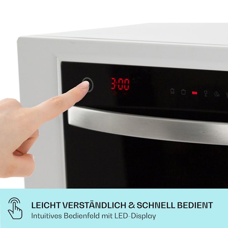 Havasia UV 6 Luminance Geschirrspüler UV-Licht Glasfront freistehend 1380W Weiß